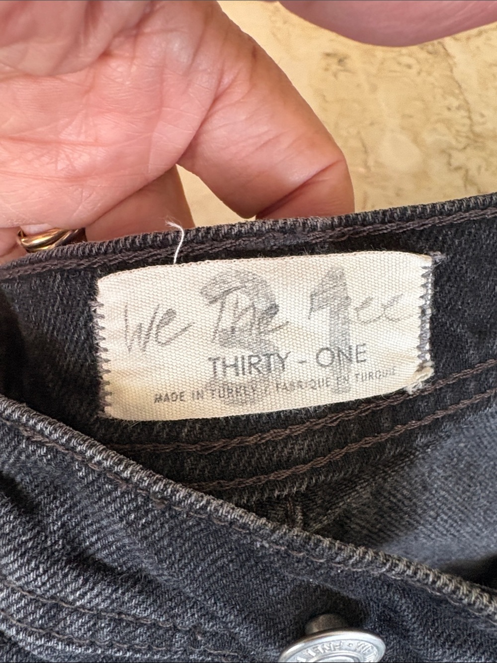 Free People We The Free Extra Wide-Leg  Jeans - Doppelgänger (Black Denim) - Picture 8 of 14